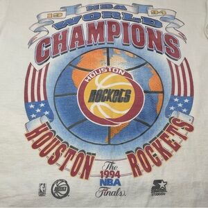 Vintage Houston Rockets Champions Tee 1994 size L